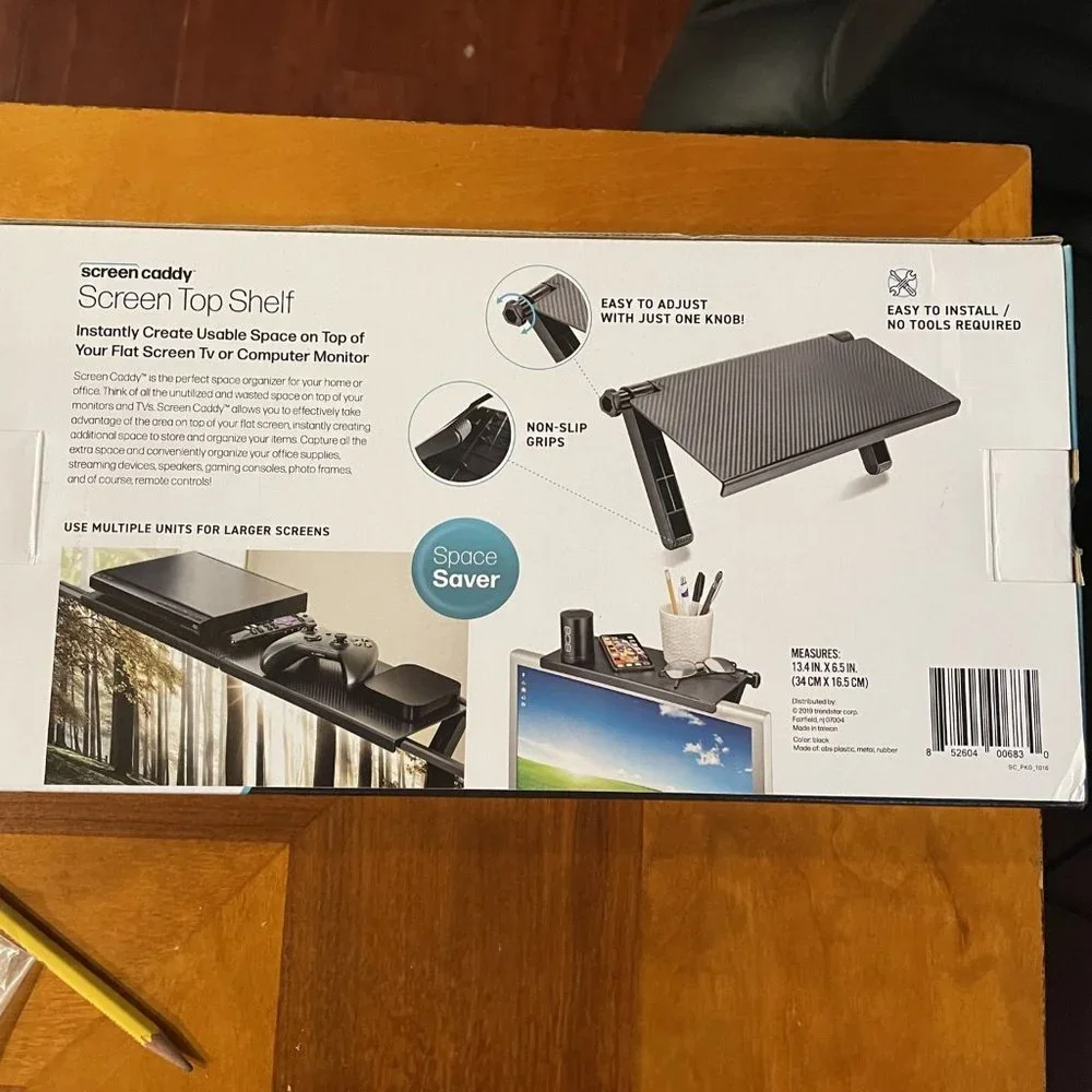 Screen caddy/shelf for TV's or monitors - NEW!